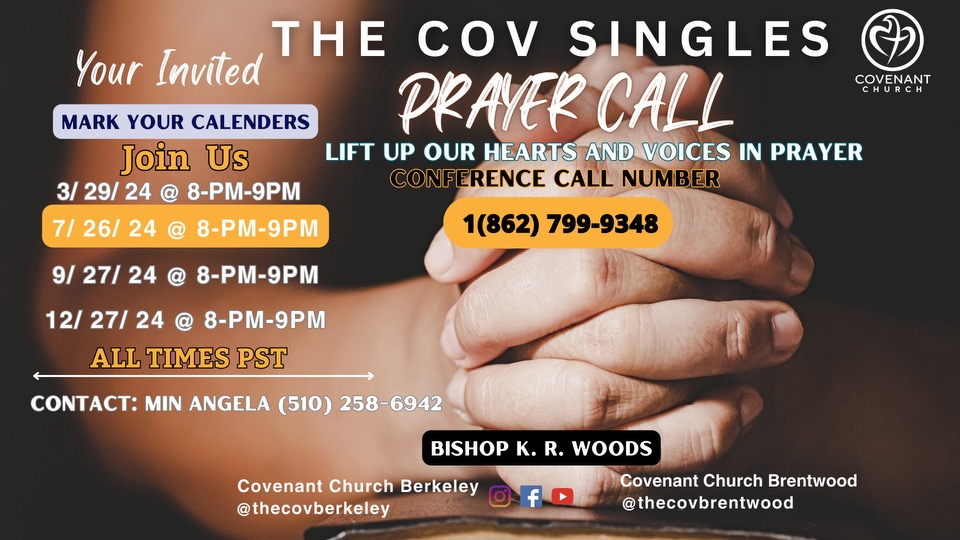 Singles Prayer Call, Meet & Greet