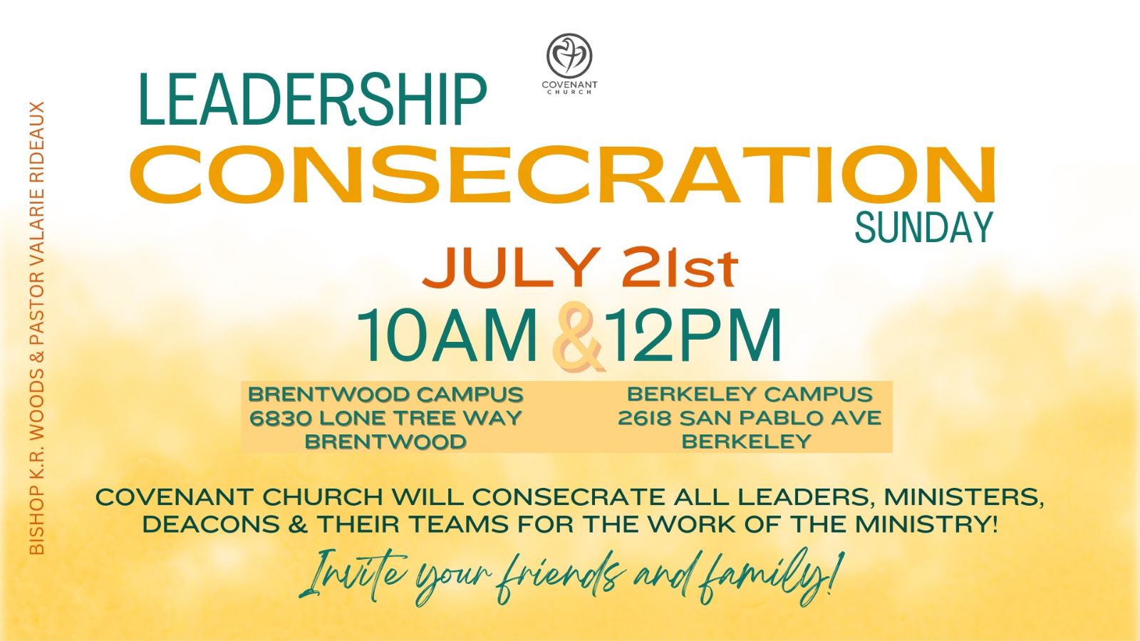 Leadership Consecration Sunday